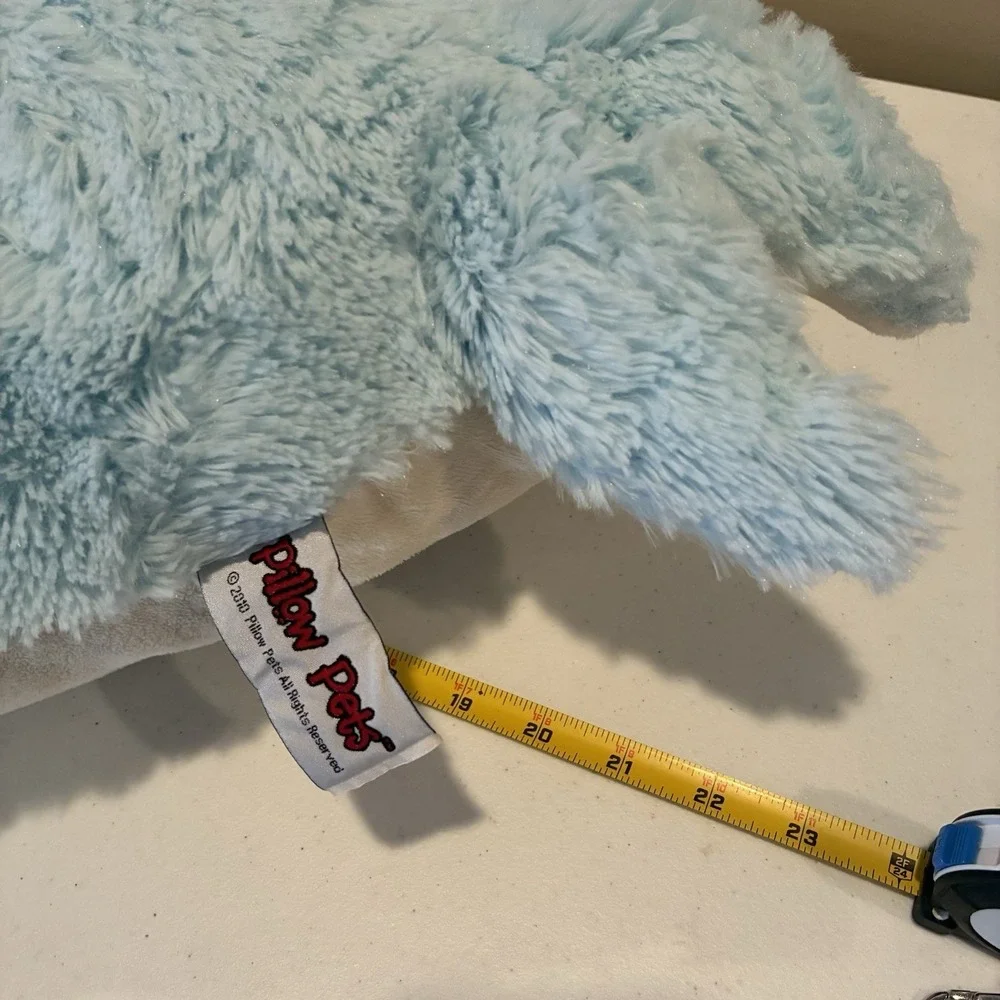 Pillow Pets Originals Blue Dolphin Squeaky 2010 Stuffed Plush Toy Blue‎ Lovey